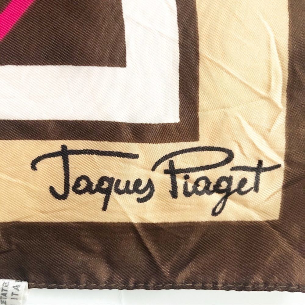 Jacques Piaget geometric print scarf